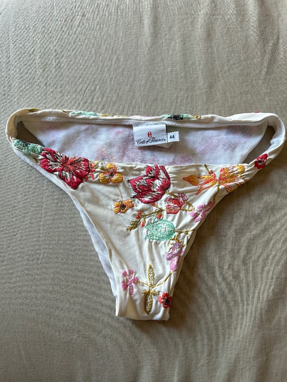 Vintage Embroidered Bikini Bottom